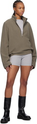 Rier Taupe Fleece Sweater