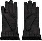 Hugo Black Goatskin Gloves