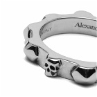 Alexander McQueen Men's Studded Ring in Silver