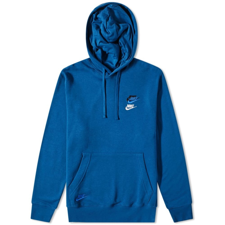 Photo: Nike Men's Multi Swoosh Popover Hoody in Court Blue