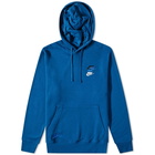 Nike Men's Multi Swoosh Popover Hoody in Court Blue