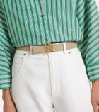 Loewe Anagram Bombé leather belt