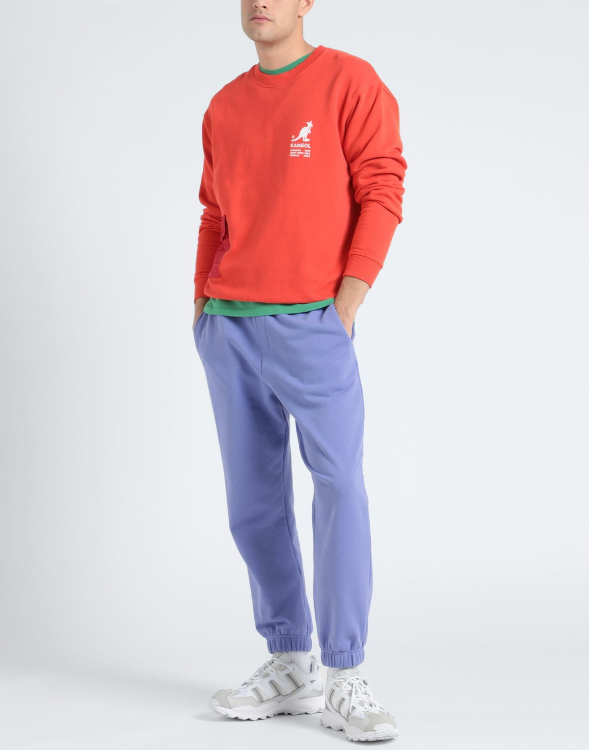 Kangol Mens Sweatshirt in Tomato red