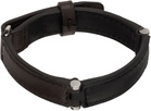Dries Van Noten Brown & Black Leather Bracelet