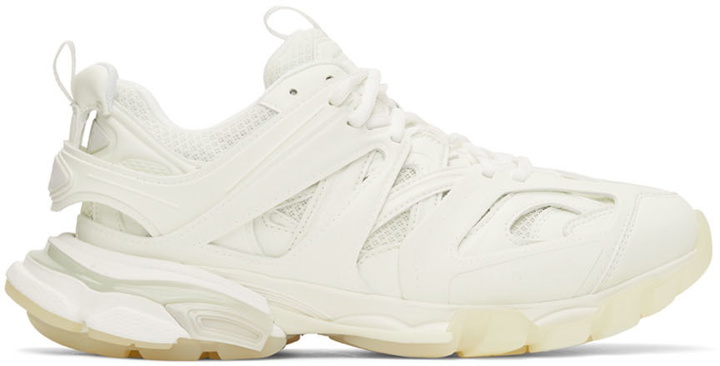 Photo: Balenciaga Off-White Glow-In-The-Dark Track Sneakers