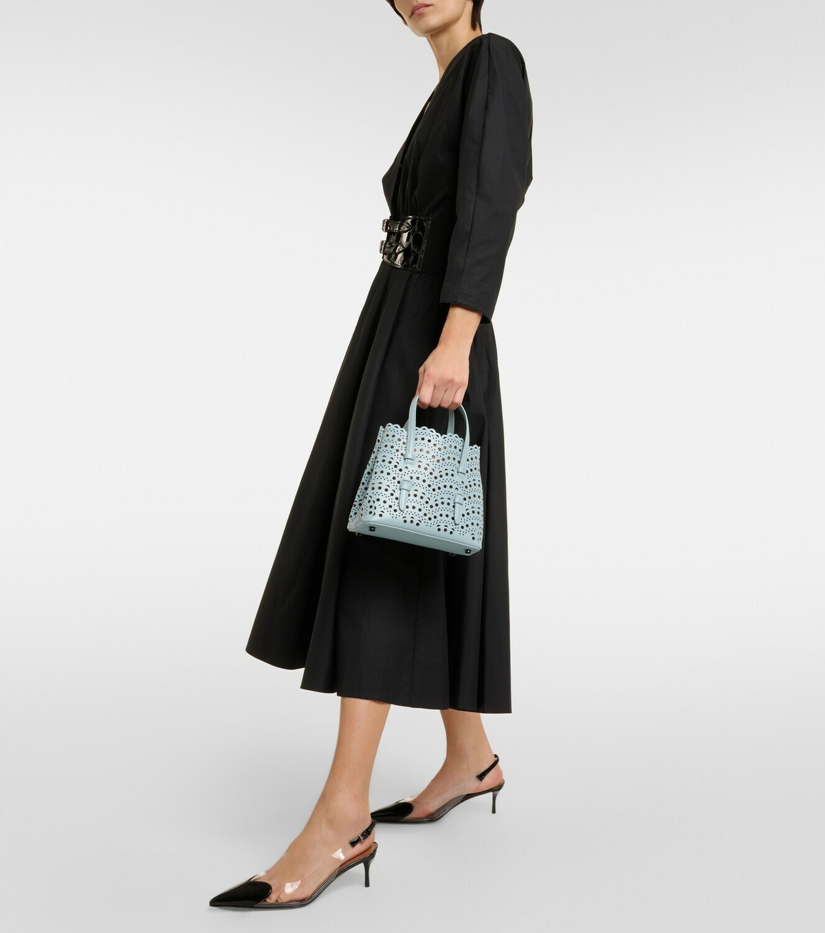 Alaïa Mina 20 Vienne Wave leather shoulder bag ALAÏA