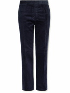 Ralph Lauren Purple label - Gregory Straight-Leg Cotton-Corduroy Trousers - Blue