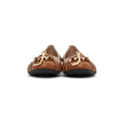 JW Anderson Brown Anchor Logo Ballerina Flats