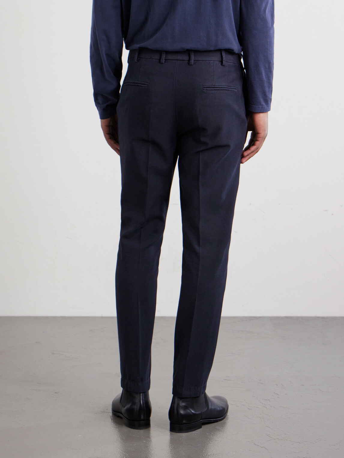 Thom Sweeney - Straight-Leg Cotton-Blend Chinos - Blue
