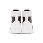 Amiri White and Black Sunset High-Top Sneakers