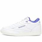 Reebok Men's Club C Mid II Vintage Sneakers in White/Chalk/Bold Purple