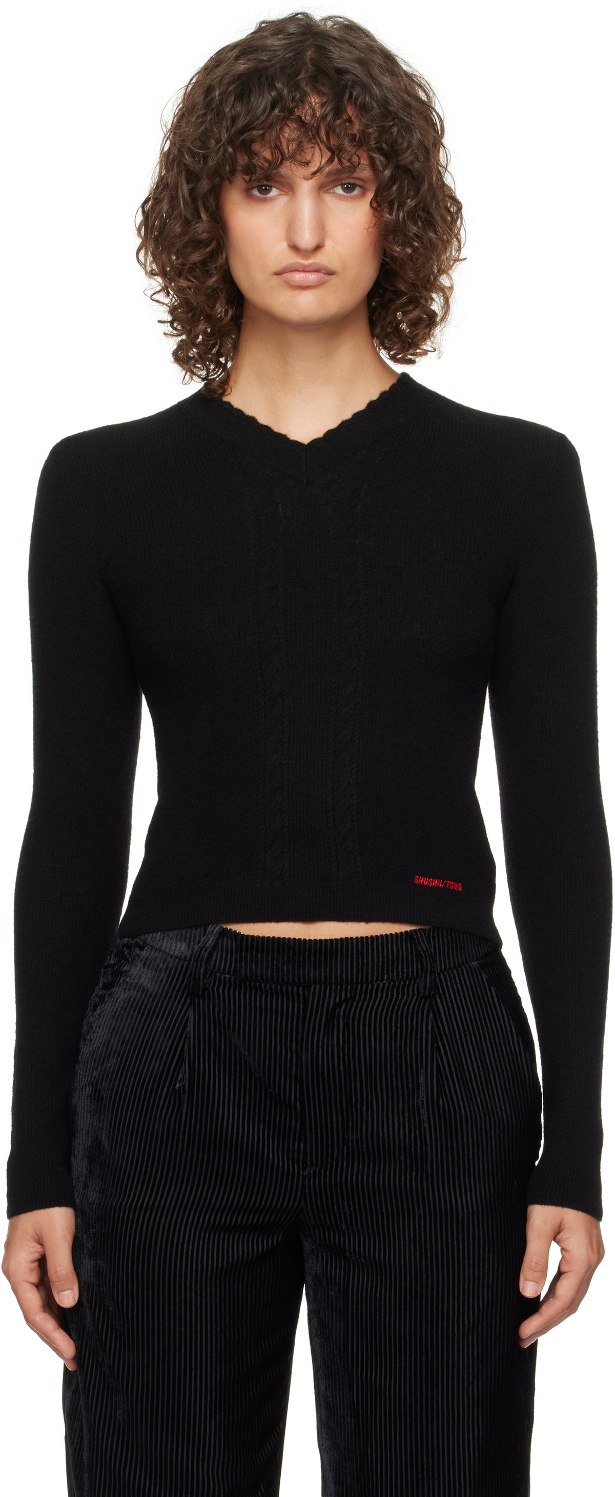 トップス Shuuuuuu G)I-DLE Shuhua wearing the ASURA Washing Off Shoulder Knit Zip Up