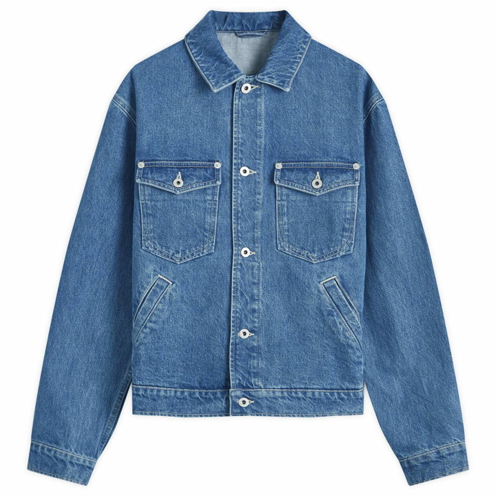 Photo: Kenzo Men's Boke Denim Trucker Jacket in Blue