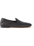 Officine Creative - Airto Woven Leather Loafers - Black
