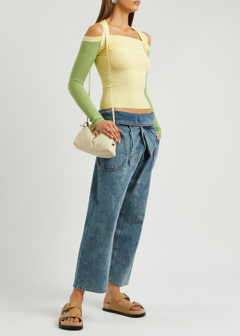 Gimaguas Latte Cut-out Knitted Jumper Yellow Gimaguas