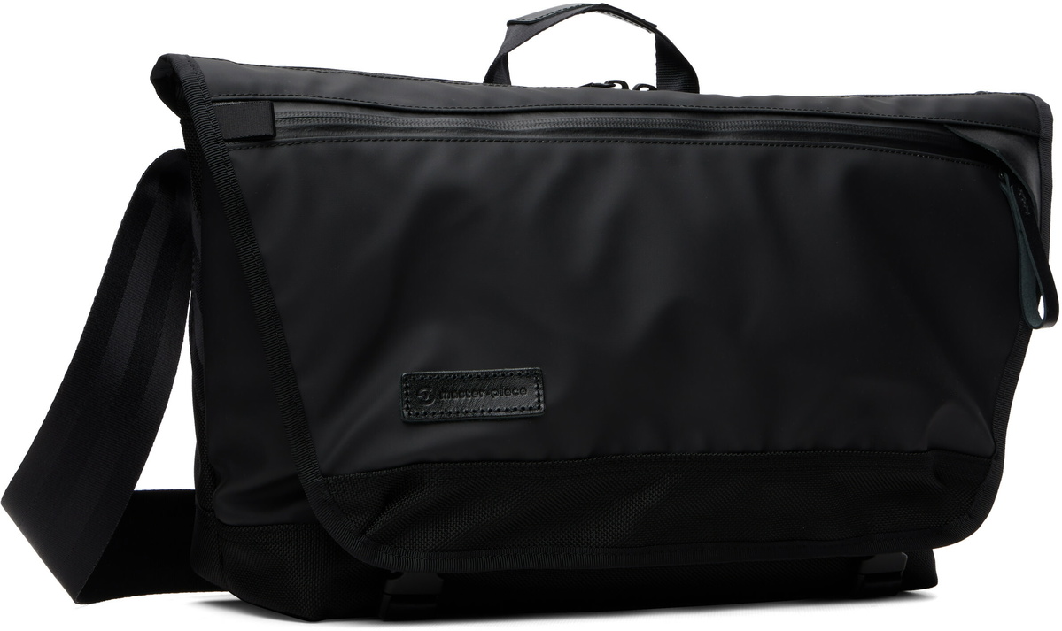master-piece Black Slick Messenger Bag