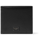 Dolce & Gabbana - Logo-Appliquéd Full-Grain Leather Billfold Wallet - Black