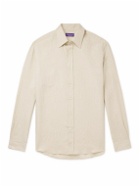 Ralph Lauren Purple label - Silk and Linen-Blend Shantung Shirt - Neutrals