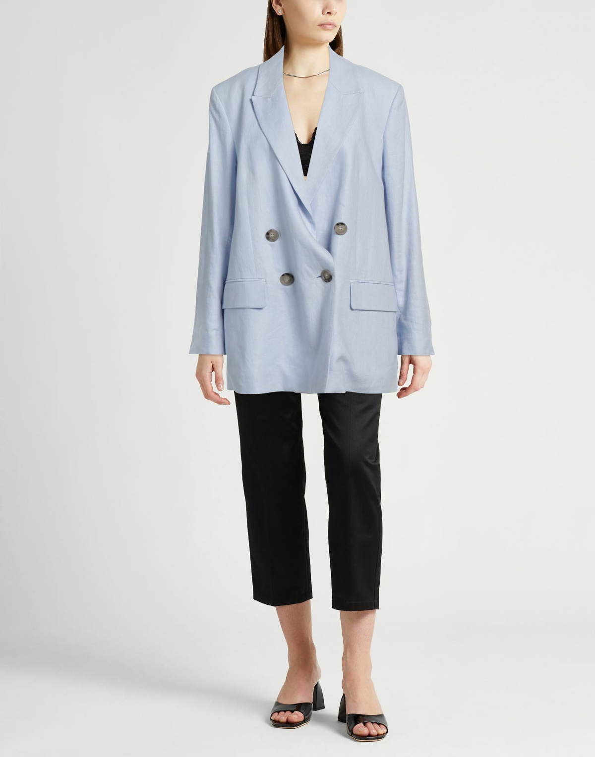 Peserico Womens Blazer Sky in Blue
