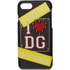 Dolce and Gabbana Black I <3 DG iPhone 7 Case