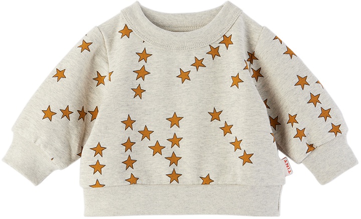 Photo: TINYCOTTONS Baby Gray Tiny Stars Sweatshirt