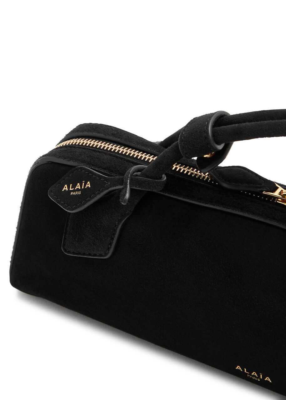 Alaïa Le Teckel Suede Clutch - Black - One Size