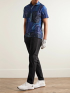 G/FORE - Slim-Fit Bandana-Print Piqué Golf Polo Shirt - Blue