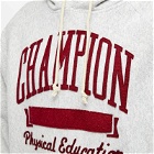 Champion Reverse Weave Men's College Logo Hoody in Grey Marl