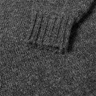 Jamieson's of Shetland Men's Roll Neck Knit in Charcoal