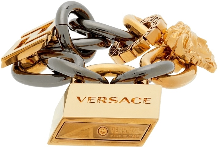 Photo: Versace Gold Padlock Chain Bracelet