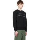 Moncler Black Logo Cotton Jersey Long Sleeve Sweatshirt