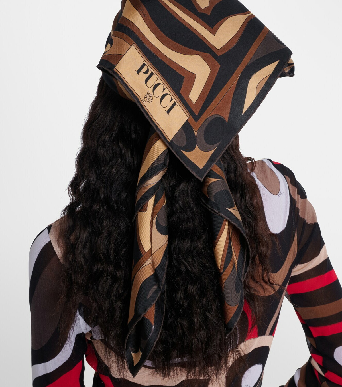Pucci Labirinto silk twill scarf