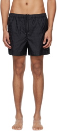 Valentino Black Toile Iconographe Swim Shorts