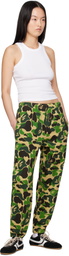 BAPE Khaki ABC Camo Sweatpants