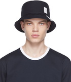 Thom Browne Navy 4-Bar Classic Bucket Hat