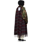 Vetements Green Camo Scarf Trench Coat