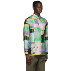 Versace Multicolor Silk Barocco Patchwork Shirt
