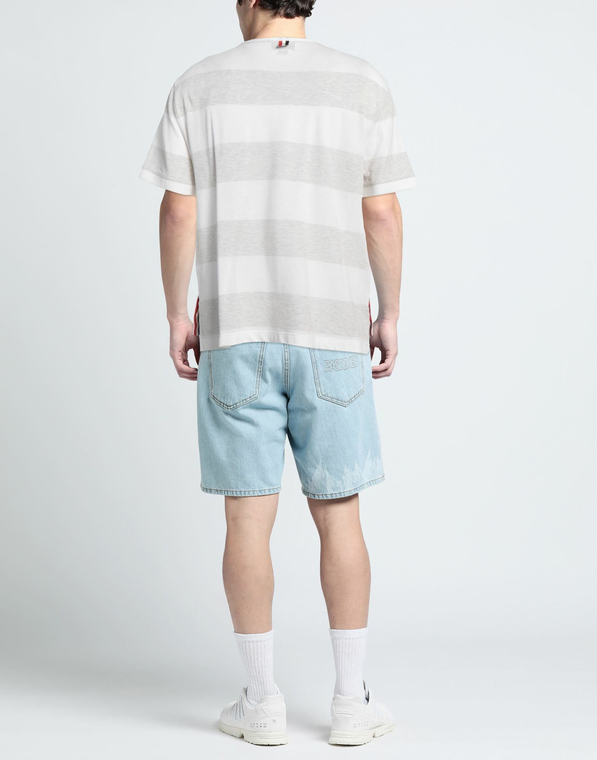 Thom Browne Mens T-shirt Light in Grey