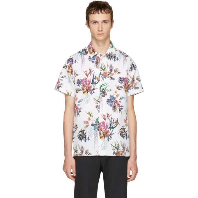 Photo: PS by Paul Smith White Floral Shirt