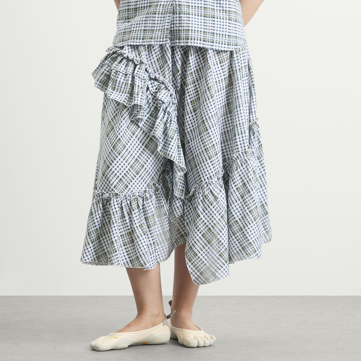 YMC Women's Draped Skirt in Multi