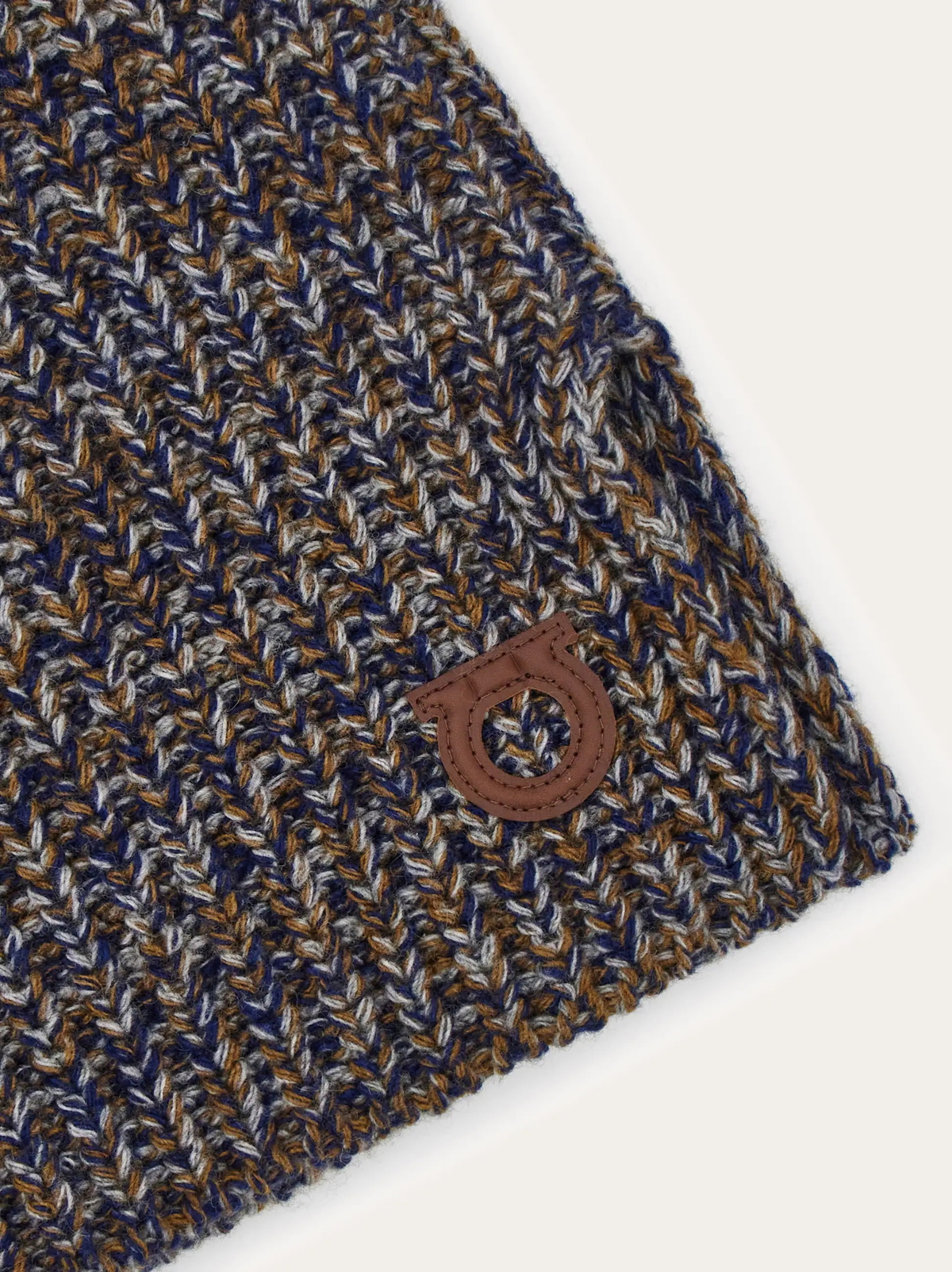 Ferragamo Mens Cowl scarf in Blue