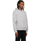 WOOYOUNGMI Gray Flower Back Logo Hoodie