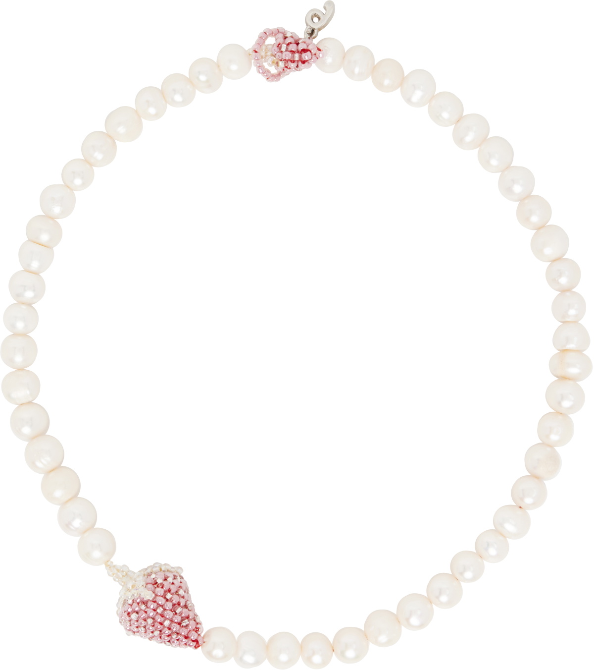 Pura Utz Pearl Pale Strawberry Necklace