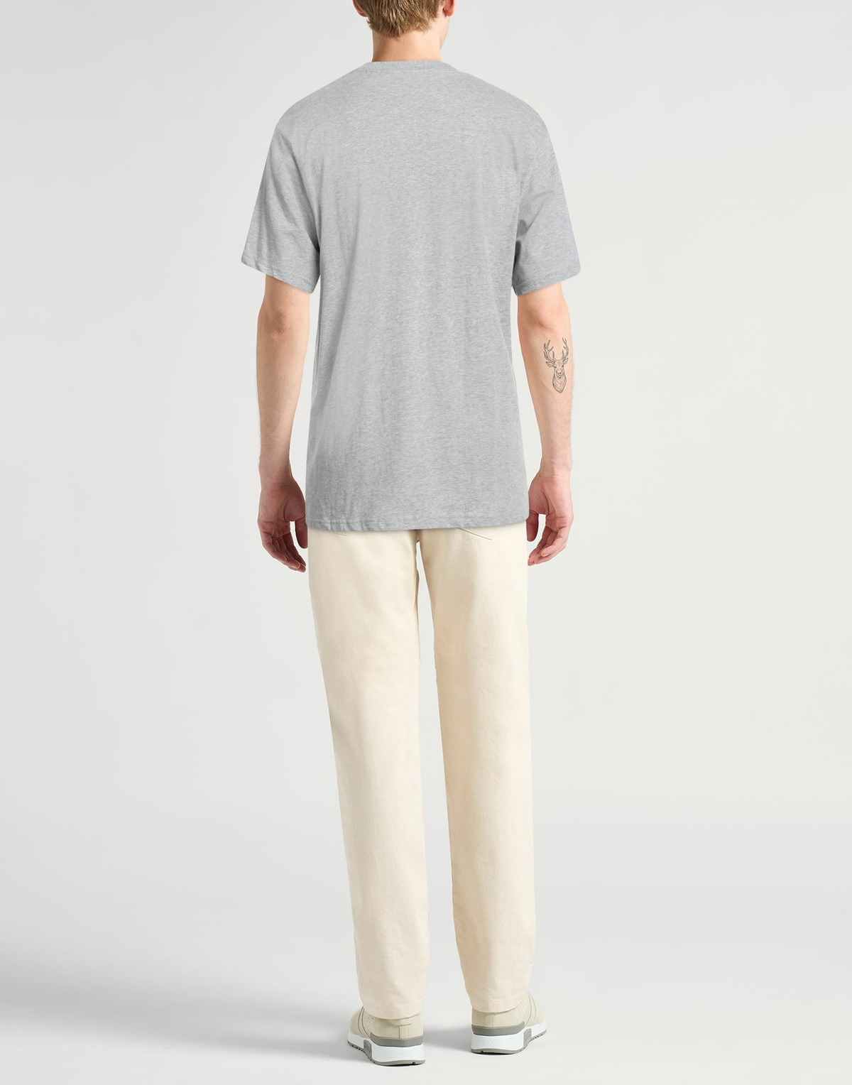 Les Deux Mens T-shirt in Grey