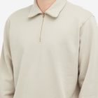 Lady White Co. Men's Quarter Zip Sweat in Scarlet Grey