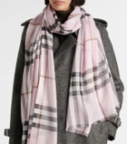 Burberry Burberry Check wool and silk scarf