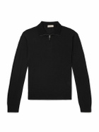 Canali - Slim-Fit Wool Half-Zip Sweater - Black