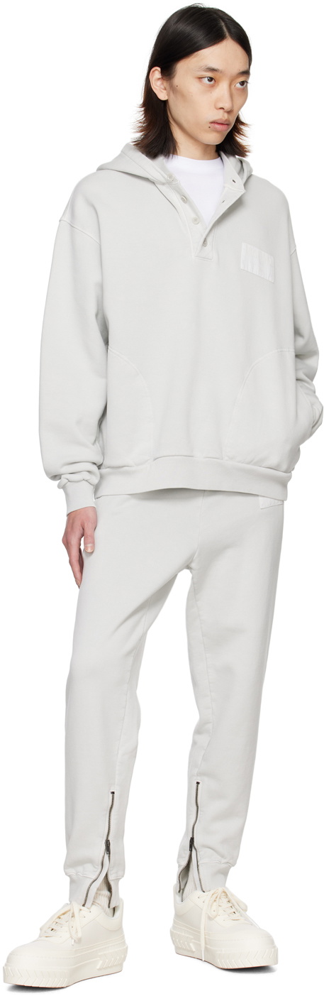 Moschino Gray Drawstring Sweatpants