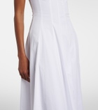 Staud Wells cotton poplin midi dress