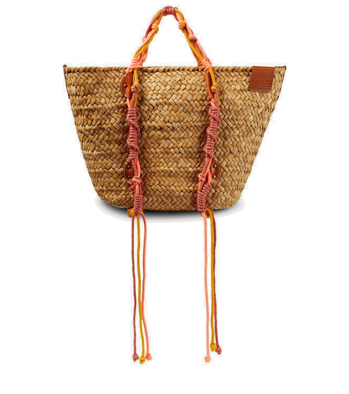 Photo: Zimmermann Large macramé-trimmed basket bag